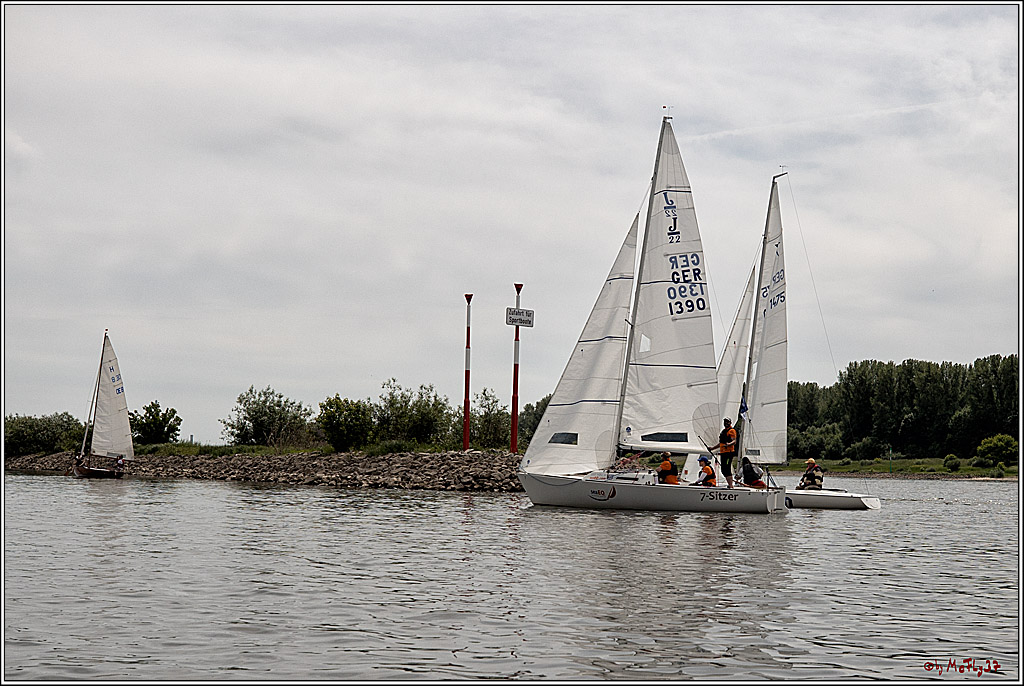 100 Jahre Rheinwoche 2022 - 1. Wettfahrt Porz - Hitdorf, 03.06.2022,